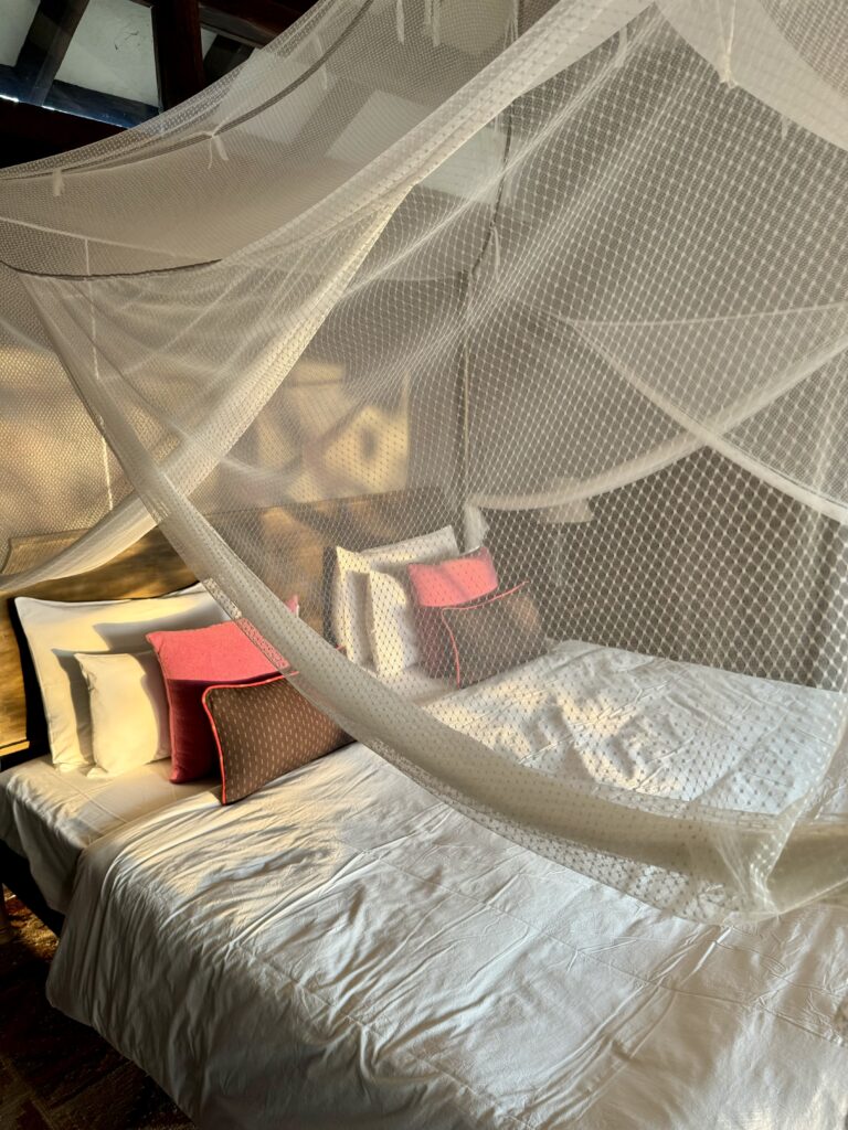 A green and blue clock with the time 1 2 : 3 0.