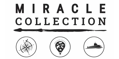 Miracle Collection logo with three icons.